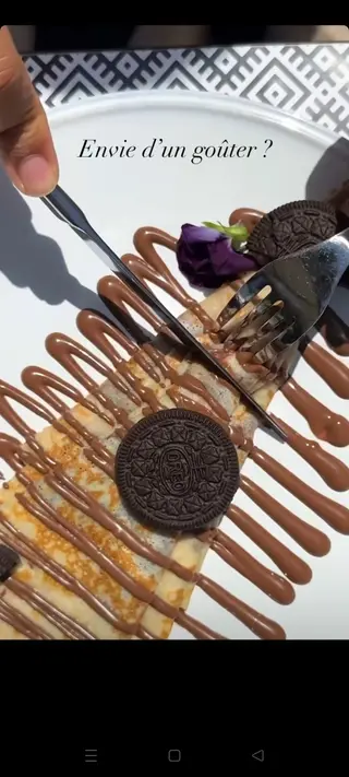 Crêpe Oreo nutella
