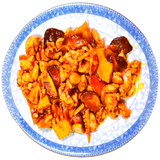 Pollo Con Bambú Y Setas Chinas