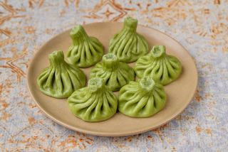 Chinkali ze szpinakiem