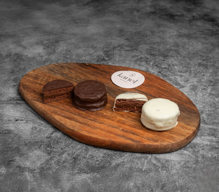 Alfajor de chocolate negro