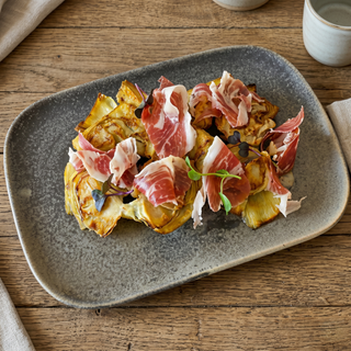 Carxofa Amb Pernil Ibèric I Romesco