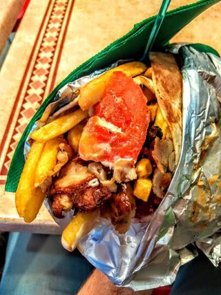 Piadina chicken poppers menu