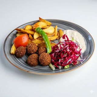 Deep-Fried Falafel Plate (5 Uds.)