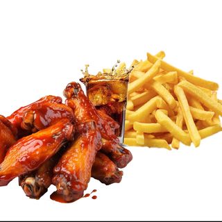 MENÚ Alitas de Pollo (5 Uds.)