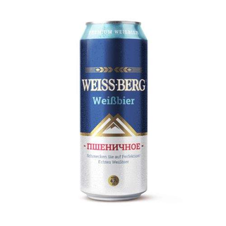 Пиво баночное Weiss Berg (Вайсберг) Пшеничное (0,45 л.)
