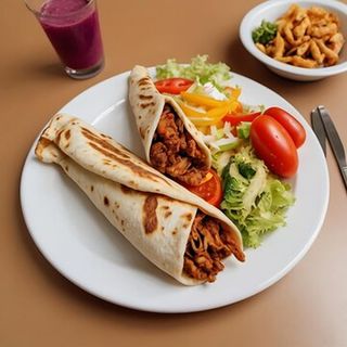 Spicy Paneer Shawarma