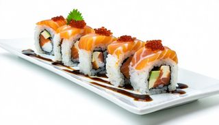 107 Salmon flame roll - 8 pezzi