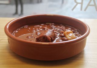 Cocido de alubias rojas de Guriezo