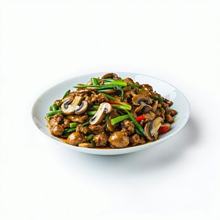 Carne vegetal con seta bambú