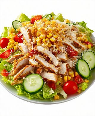 Salata cu pui crispy