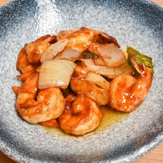 47. Gambas Con Salsa De Ostra