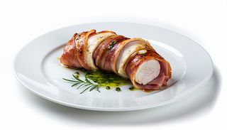 Piept de pui învelit în şuncă