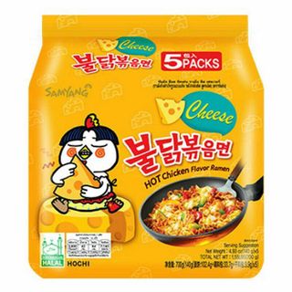 Samyang Buldak Hot Chicken Flavor Ramen Cheese 140Gx5Pcs