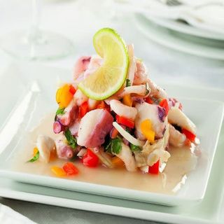 Ceviche Mixto De Pescado Y Camarón