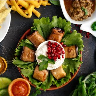 Рулетики из баклажан