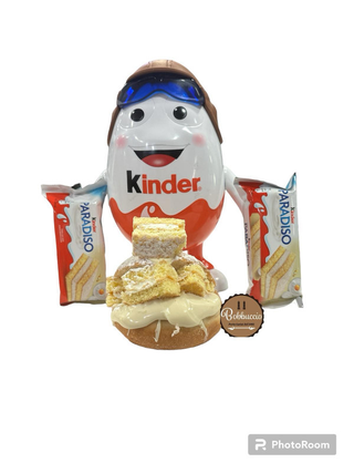 Krapfen con kinder Paradiso, crema Paradiso e Nutella bianca