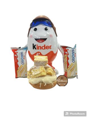 Krapfen con kinder Paradiso, crema Paradiso e Nutella bianca