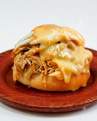 Bofetada de pollo desmechado