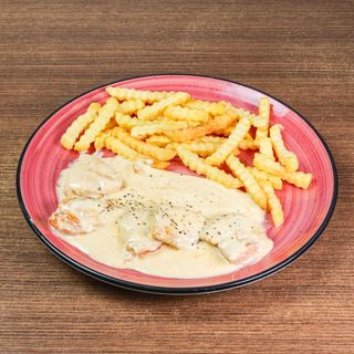 ქათამი ნაღების სოუსით