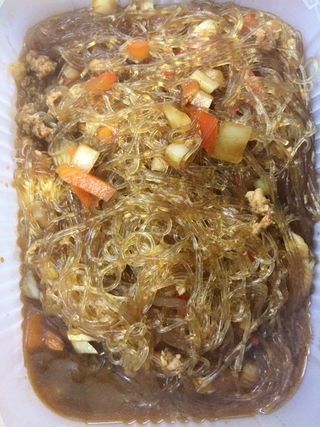 19 Spaghetti di soia con carne