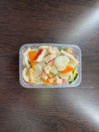 Gnocchi di riso con frutti di mare e miste