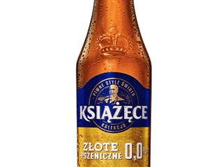 Piwo KSIĄŻĘCE Złote Pszeniczne 500 ml 0% (500g)