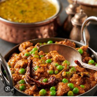 Chicken + lamb = keema mutter