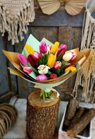 buchet 21 lalele mixt