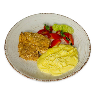 Курячі нагетси з картопляним пюре (300г)