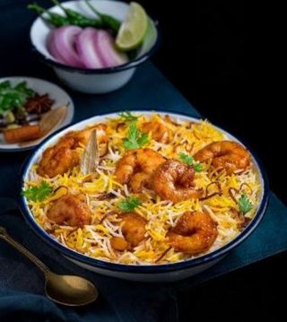 Prawns biriyani