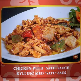 Pollo Con Salsa Saté
