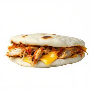 Arepa De Catira Con Queso Con Queso Amarillo