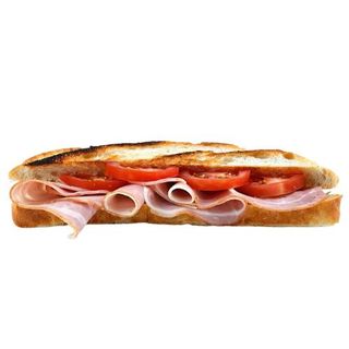 Bocadillo De Jamón Serrano Y Tomate  Pan Viena