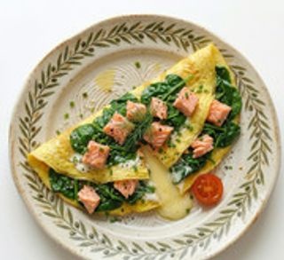 Omelette Saumon & fromage frais