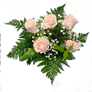 Ramo de 5 rosas rosas