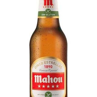 MAHOU 5* SIN GLUTEN botella 1/3