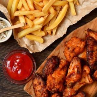 Menú Alitas (6 Uds.)