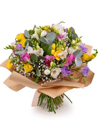 Buchet cu frezii multicolore