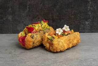 Sushi dog SET  2sztuki - łosoś, krewetka w tempurze