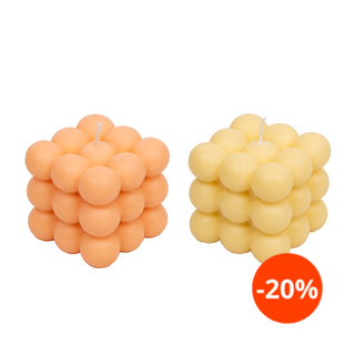 Vela Mimosa y freesia