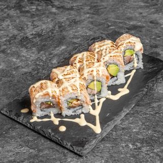Salmón Roll Flameado (8 Pzs.)