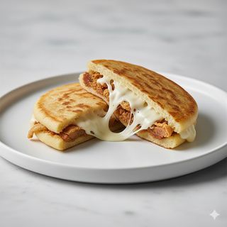 Arepa Chamita Con Chicharrón (1 Ud.)