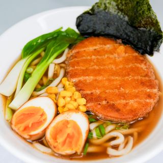 43a Spaghetti di soia grosso al pollo fritto