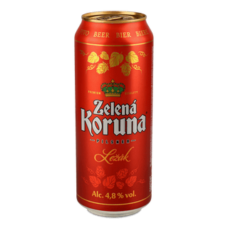 Пиво Zelena Koruna Lezak світле з/б (0,5л)