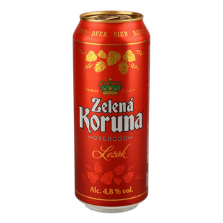 Пиво Zelena Koruna Lezak світле з/б (0,5л)