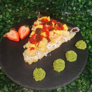 Sushi pizza krewetka w tempurze - 1 kawałek
