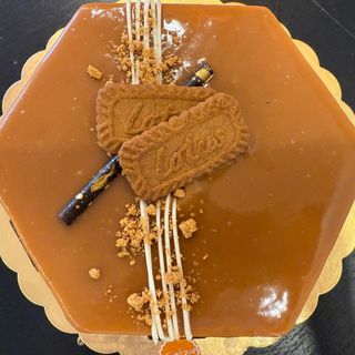 Tarta semifria de lotus para 12 personas