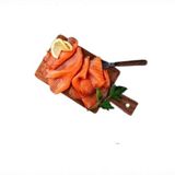 Tabla de salmón ahumado