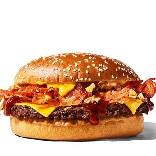 Cheesy BBQ Beef Burger