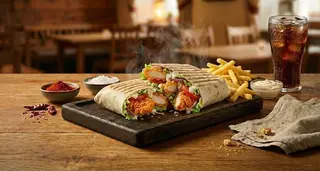 Meniu Broaster Chicken Wrap cu Vita